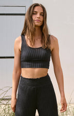 Zoe Silky Rib Tank Bra