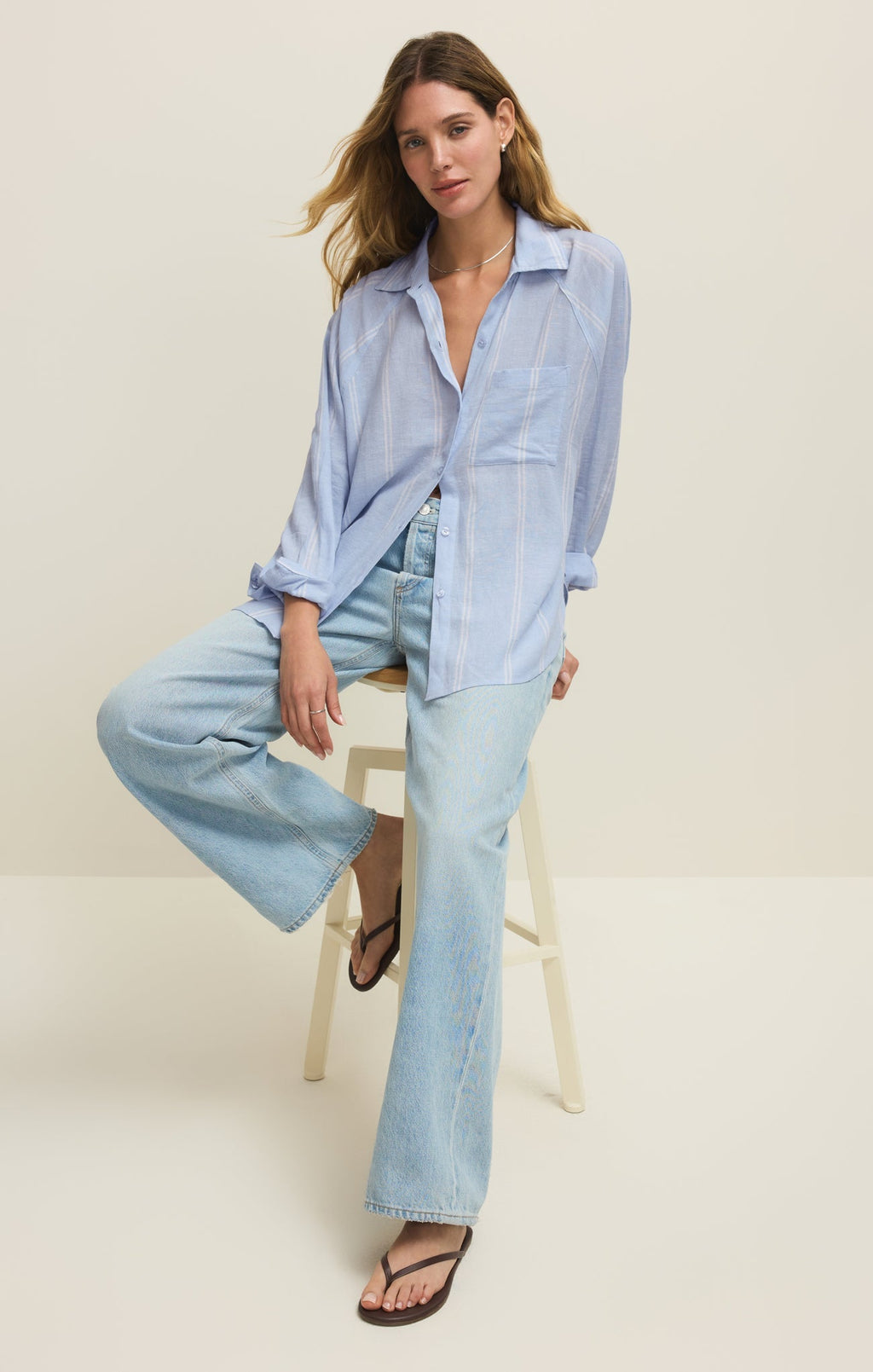 The Perfect Linen Striped Top